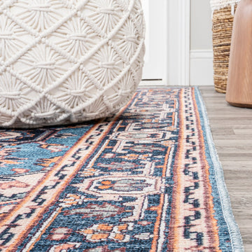 Cirali Ornate Large Medallion Washable Area Rug